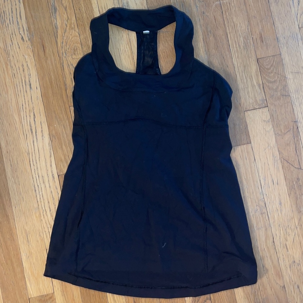 Black lulu lemon work out tank
